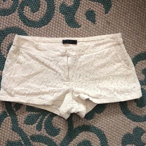 Jessica Simpson white lace shorts